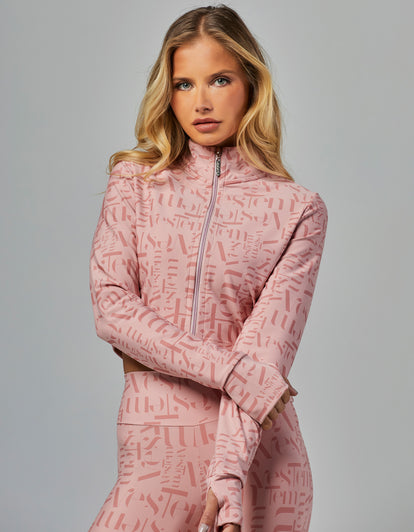 Myst Cropped Jacket | Pink Romance
