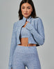Myst Cropped Jacket | Blue Drizzle