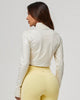 Juju Cropped Jacket | Off-White & Ecru