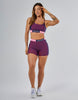 Personalised Fit Shorts & Elastic Crop Top Set | Navy/Pink