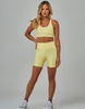 Shine High Support Crop Top | Yellow Sun Kisses