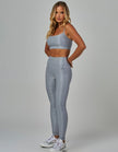 Radiance Medium Support Crop Top | Silver