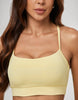 Juju Medium Support Crop Top | Yellow Sun Kisses